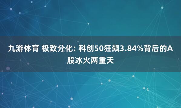 九游体育 极致分化: 科创50狂飙3.84%背后的A股冰火两重天